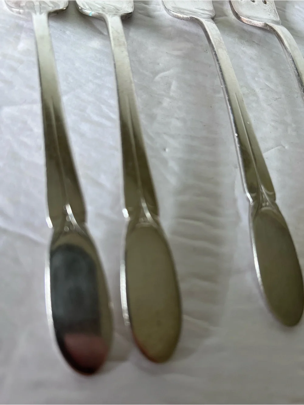 VTG 1847 Rogers Bros IS Silverplate 4 Dinner Forks 